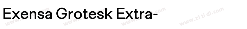 Exensa Grotesk Extra字体转换